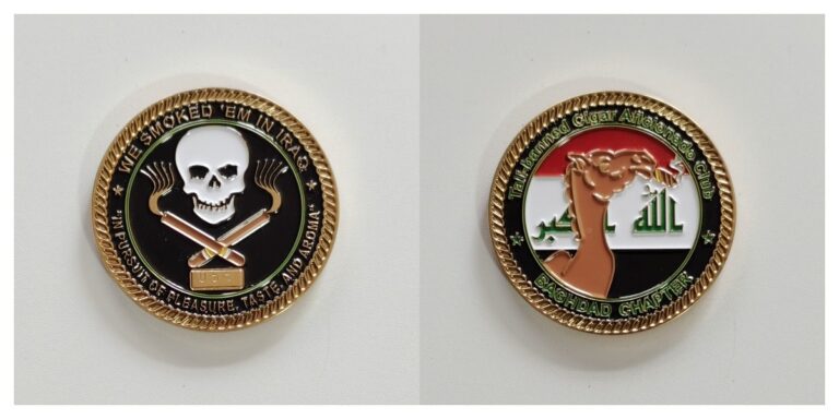 Read more about the article Iraq Cigar Aficionado Challenge Coin – Brotherhood and Service ~1