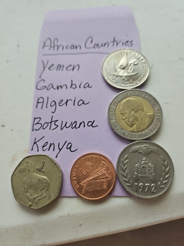 Read more about the article African Countries Yemen  Gambia  Algeria   Botswana   Kenya  Coins