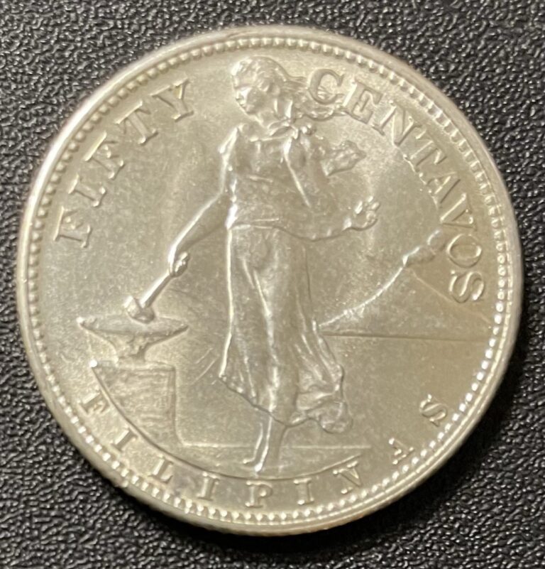 Read more about the article 1944-S U.S Philippines 50 Centavos WW2 Coin