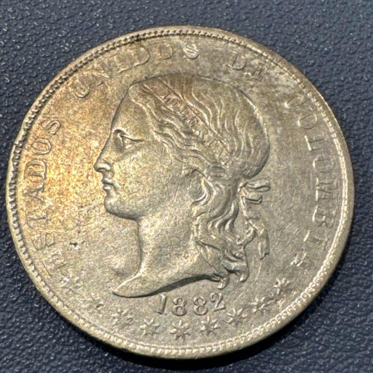 Read more about the article 1882 Colombia Silver 50 Centavos