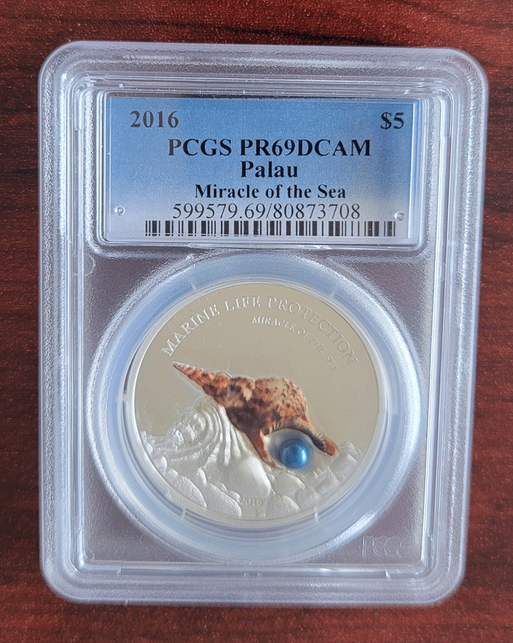 Read more about the article 2016 $5 Palau Miracle of the Sea  1 oz Silver Coin PCGS PR69DCAM