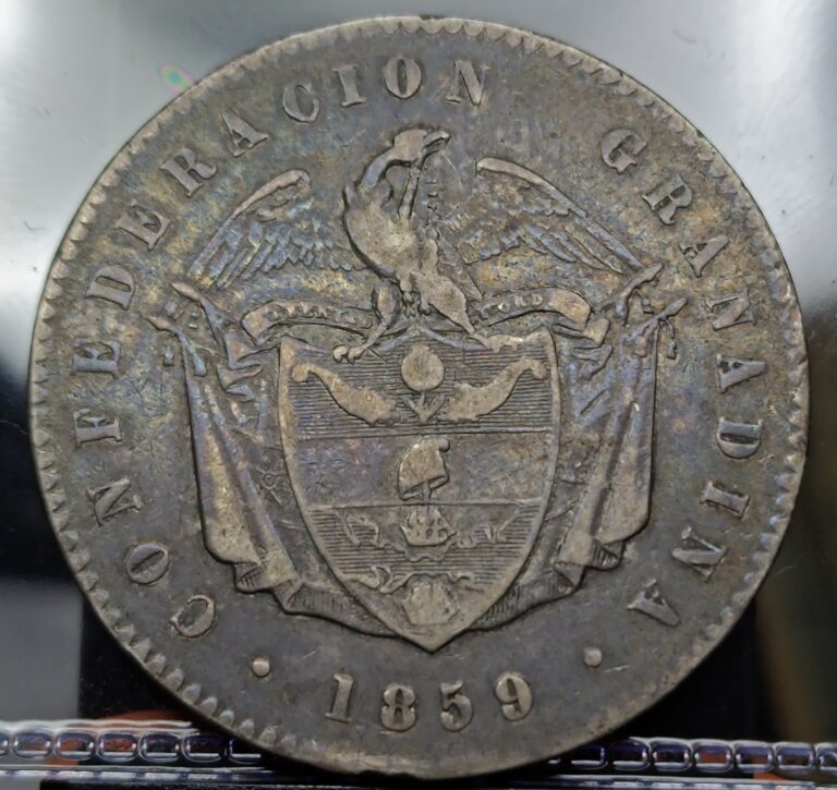 Read more about the article 1859 Colombia Peso – Very Nice Example