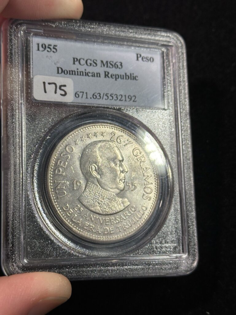 Read more about the article PCGS MS63 Dominican Republic Peso 1955