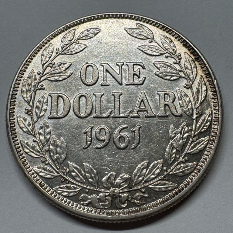 Read more about the article 1961 Liberia 1 Dollar Silver Low Mintage – Coin #C-011
