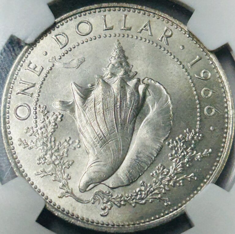 Read more about the article 1966 Bahamas Silver Dollar NGC MS63 NGC Pop 6 Only 20 Higher 406k Total Mintage