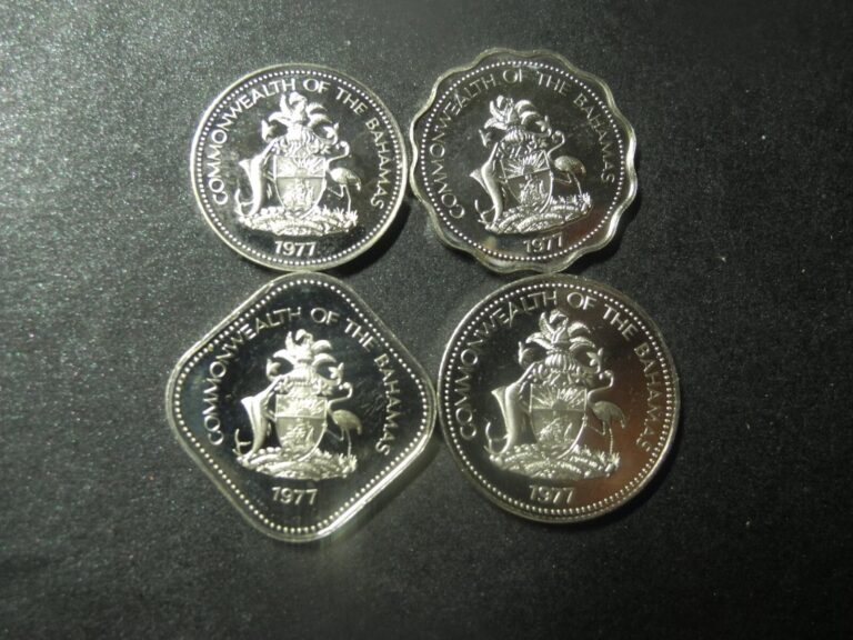 Read more about the article BHS5/BHS8  BAHAMAS-  FOUR  PROOF COINS –