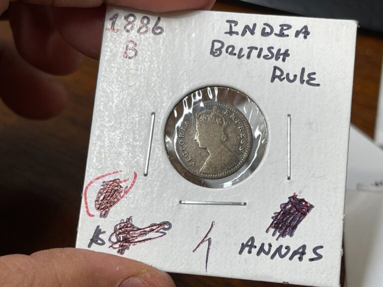 Read more about the article 1866 B British India 2 Annas Silver Coin High Value