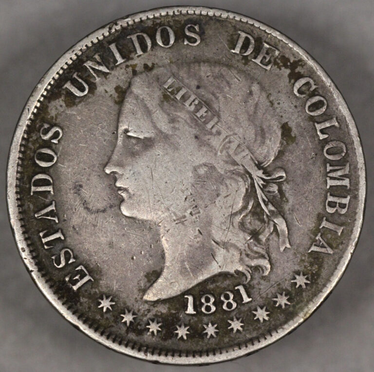 Read more about the article 1881 Colombia Silver 50 Centavos