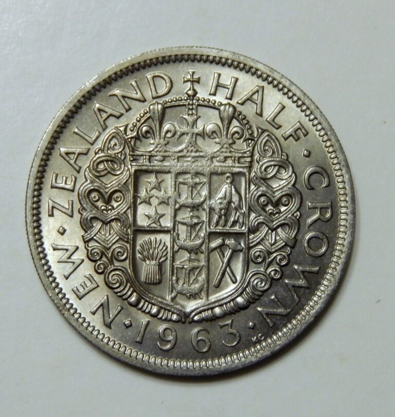 Read more about the article 1963 New Zealand  Half Crown  UNC Coin  KM 29.2