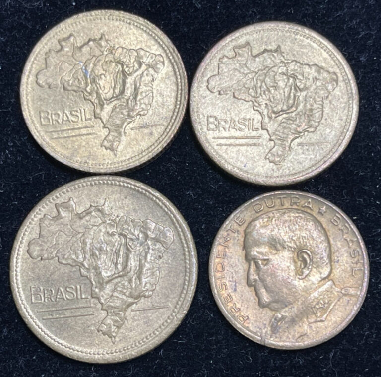 Read more about the article Early Brazil 4 Coins Lot Excellent Condition High Value