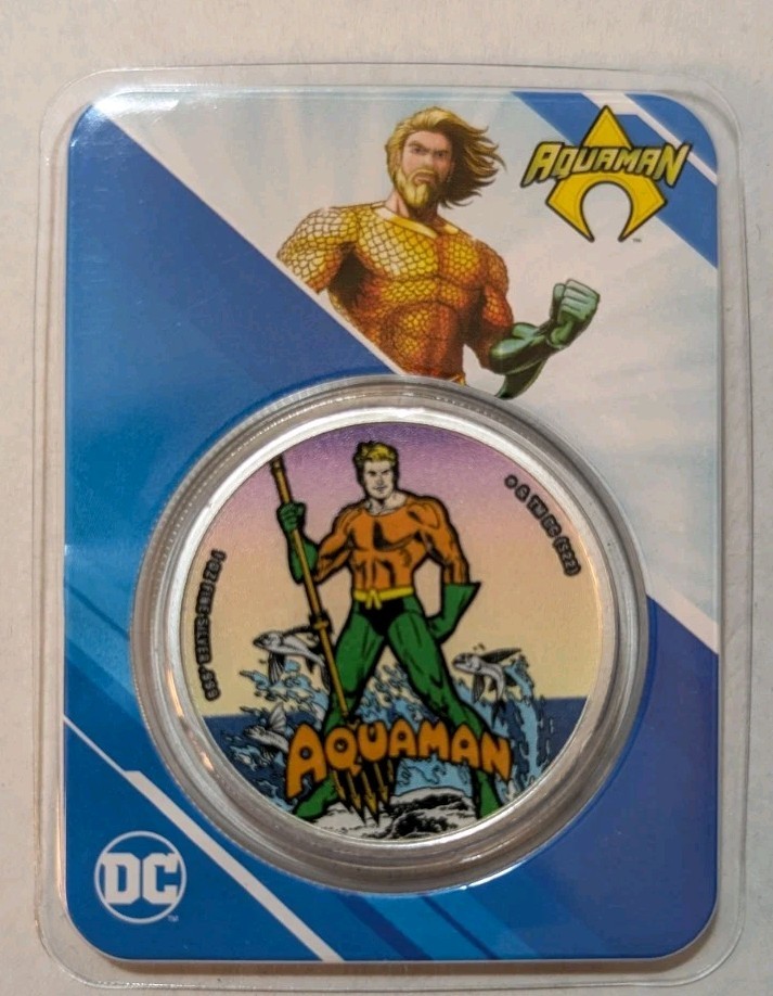 Read more about the article 2023 Samoa 1 oz Silver DC Comics Aquaman Colorized with TEP