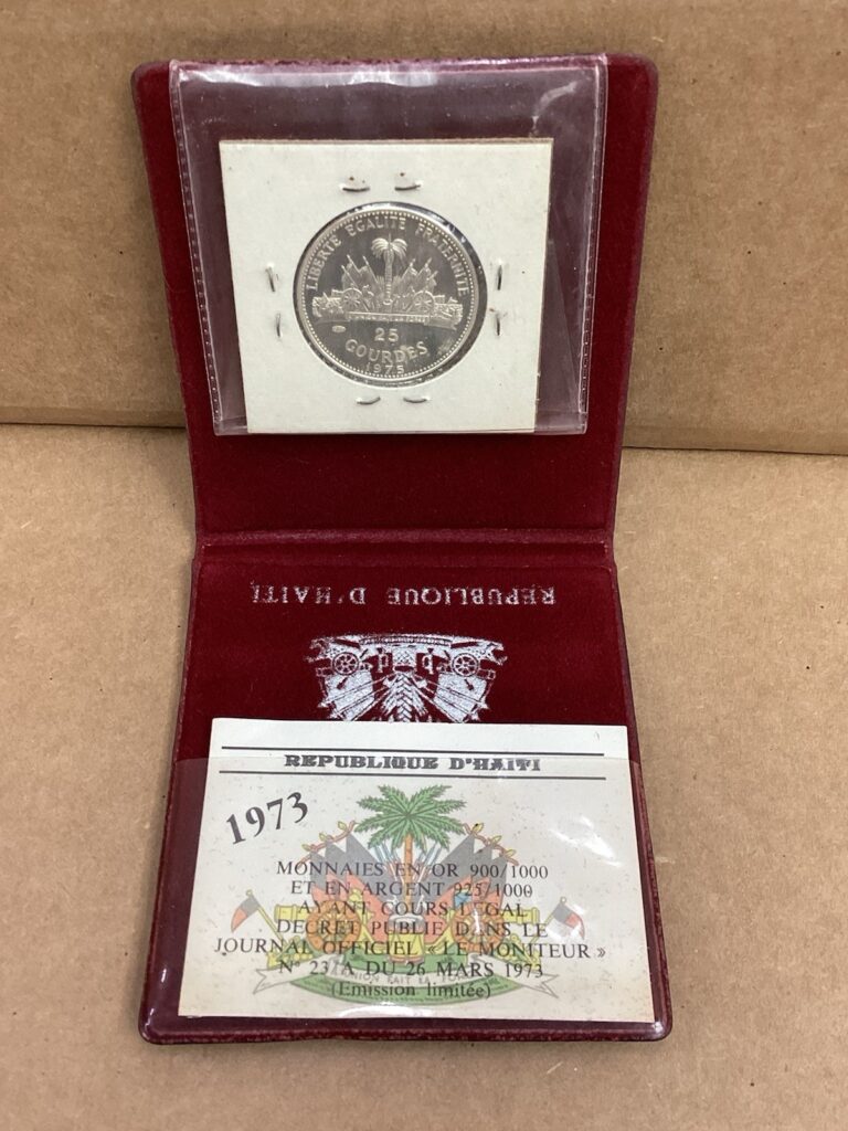 Read more about the article WOMEN’S YEAR Haiti 25 Gourdes 1975 Sterling Silver .925 Low Mintage Proof Coin