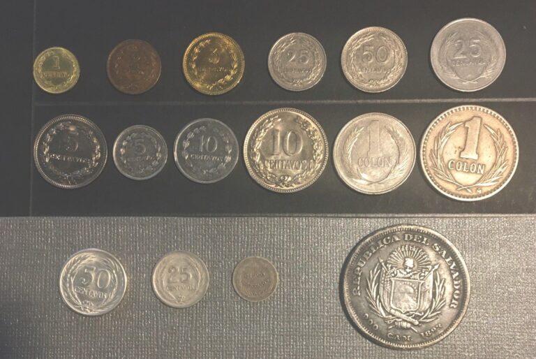 Read more about the article EL SALVADOR  LOTE DE 16 Monedas