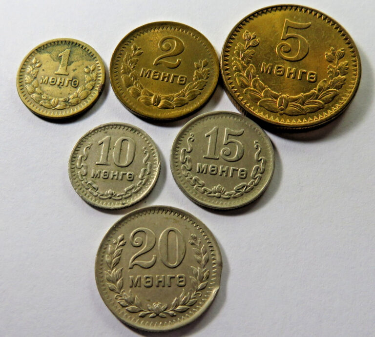 Read more about the article Mongolia Set of Six 1945 Coins KM 15-20