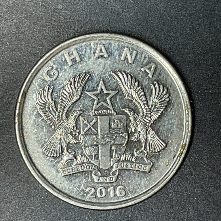 Read more about the article GHANA 2016 COIN 20 PESEWAS  World foreign coins