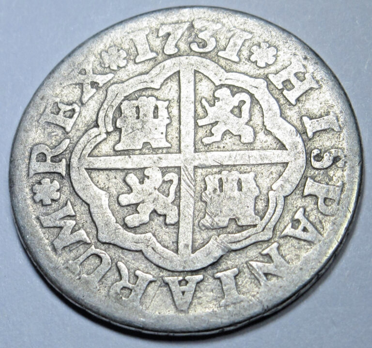 Read more about the article 1731 Spanish Silver 1 Reales Genuine 1700’s Colonial Cross Pirate Treasure Coin