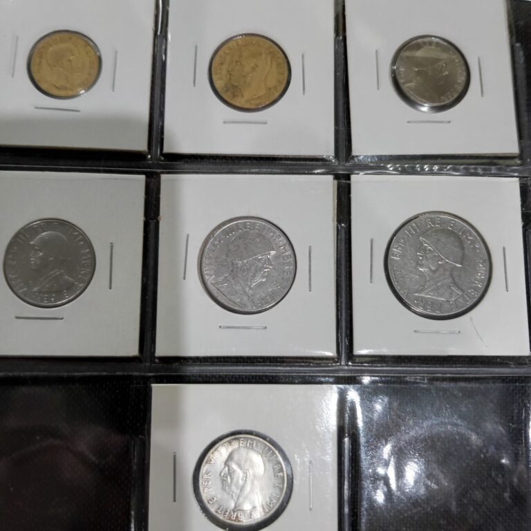 Read more about the article Albania 7 coins of the Italian Occupation KMs 27/33 One Silver