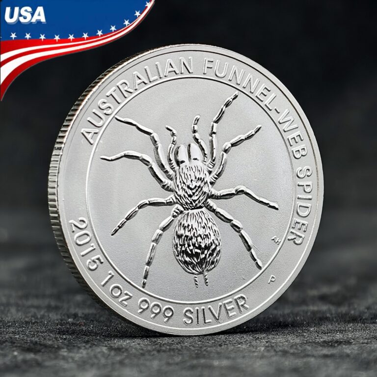 Read more about the article 2015 Australian Funnel Web Spider 1oz 999 Fine Silver Coin BU