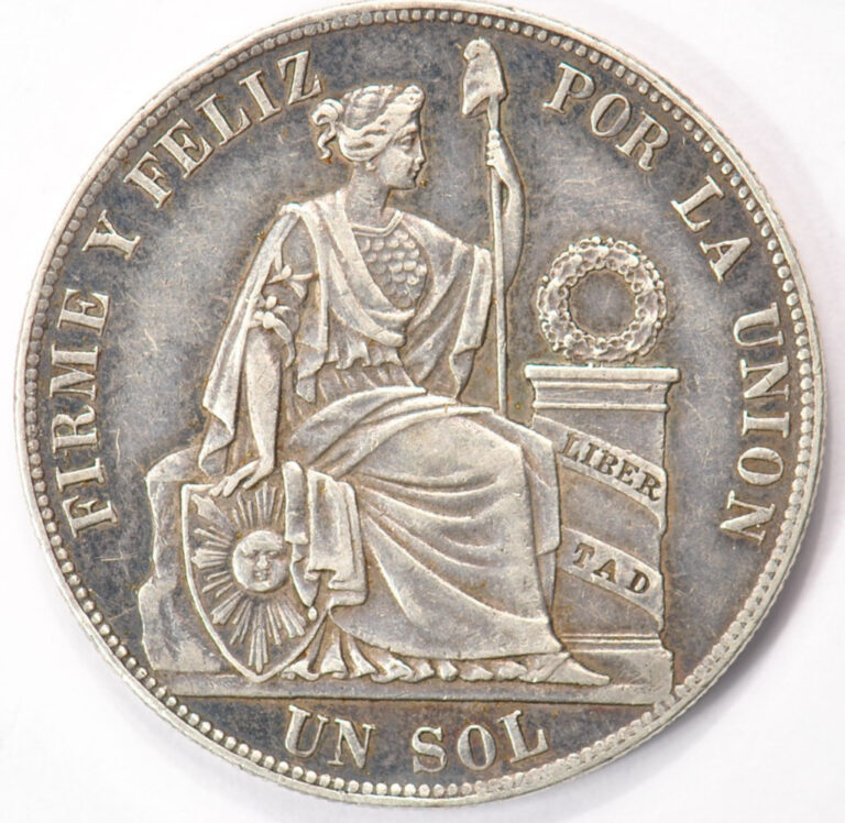Read more about the article 1887 TF Peru 1 Sol .9 Silver Nice Grade Original Coin B48