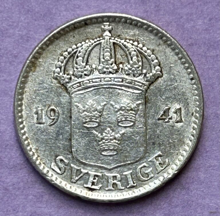 Read more about the article 1941 Sweden 25 Ore Silver Coin