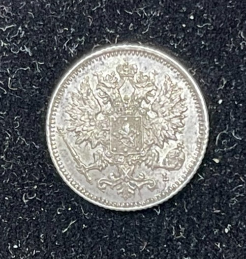 Read more about the article 1894 Finland 25 Pennia Silver Coin Excellent Condition High Value