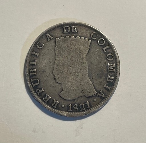 Read more about the article Colombia – 1821 Large Silver 8 Reales – Popular