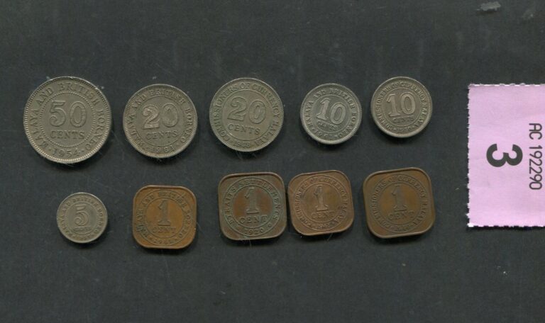 Read more about the article Set  of  10    coins of   Malaya and British Borneo
