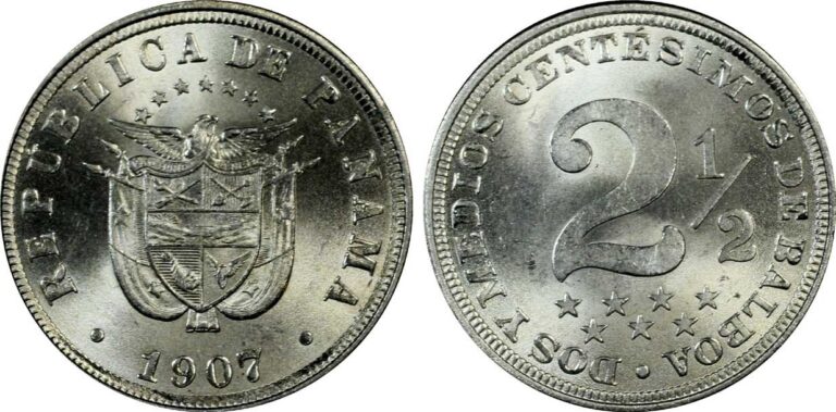 Read more about the article 1907 Panama 2 1/2 Centesimos – PCGS MS 64 – Rare in High Grade Coin – KM #7.1