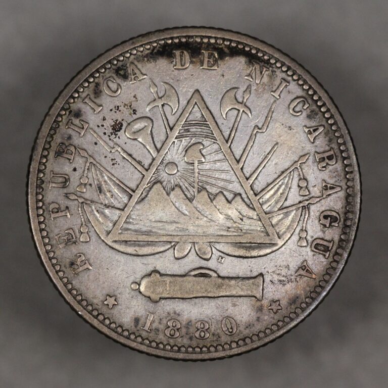 Read more about the article 1880 Nicaragua Silver 20 Centavos