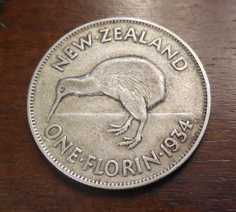 Read more about the article 1934 ~ New Zealand ~ Florin ~ Silver Coin ~ KM#4