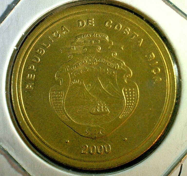 Read more about the article WORLD COIN SALE-2000 COSTA RICA-100 COLONES -ALUMINIUM BRONZE COMP. COIN-KM# 240