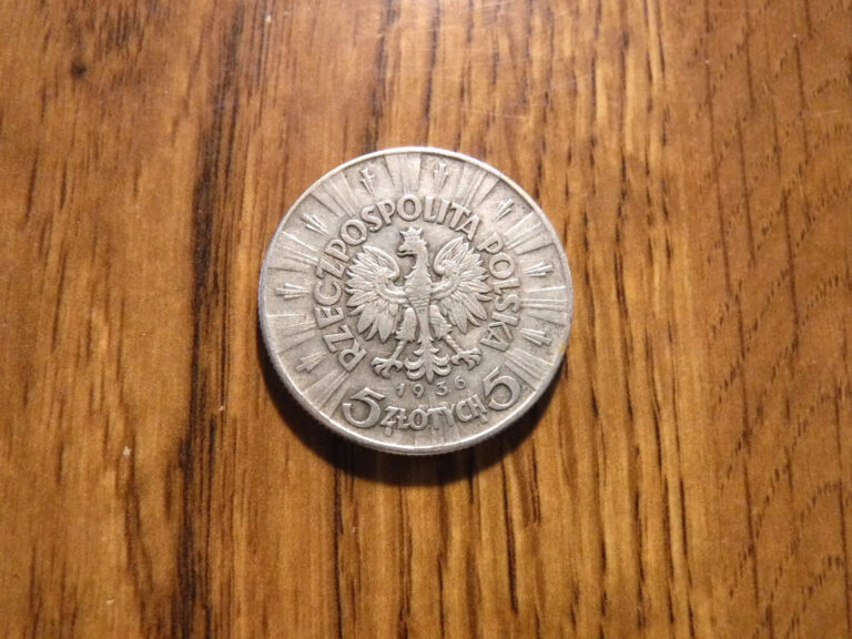 Read more about the article POLAND 5 ZLOTE 1936 SILVER COIN (255)