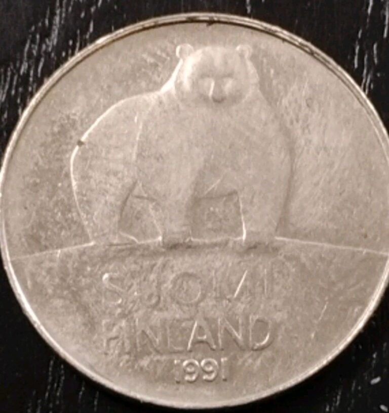 Read more about the article 1991 Finland 50 Pennia Polar Bear Coin