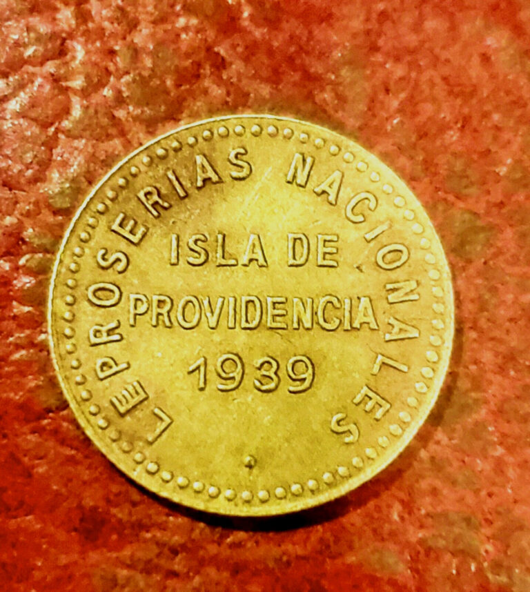 Read more about the article VENEZUELA ~ ISLA PROVIDENCIA LEPER COLONY 5 CENTIMOS 1939 KM-L19  CHOICE AU NICE