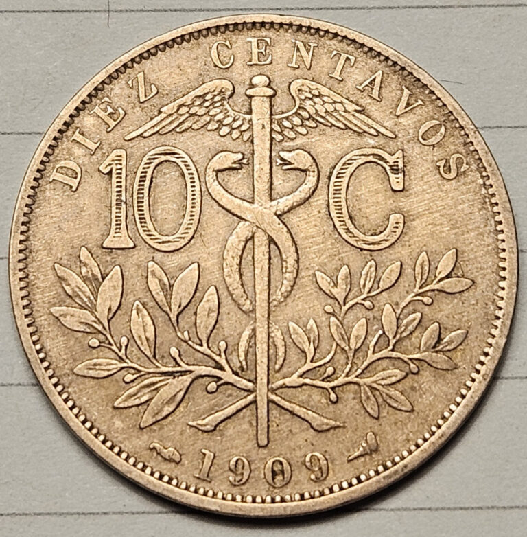 Read more about the article Coin Bolivia 10 Centavos 1909 KM174.3