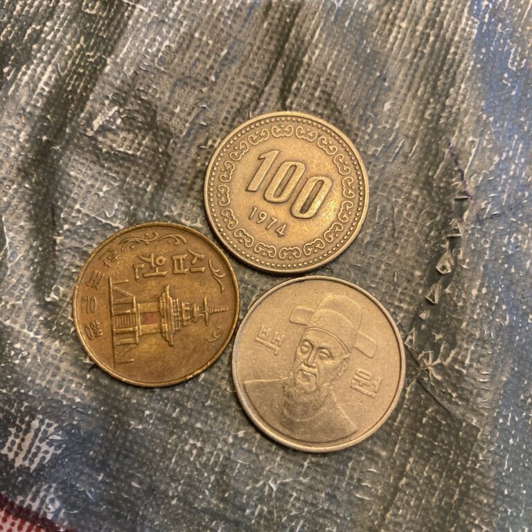 Read more about the article South Korea 1980 10 Won  1974  1987 100 Won- 3Coins
