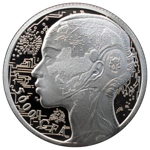 Read more about the article 2023 Silver 1 oz Chad AI Artificial Intelligence BU Coin