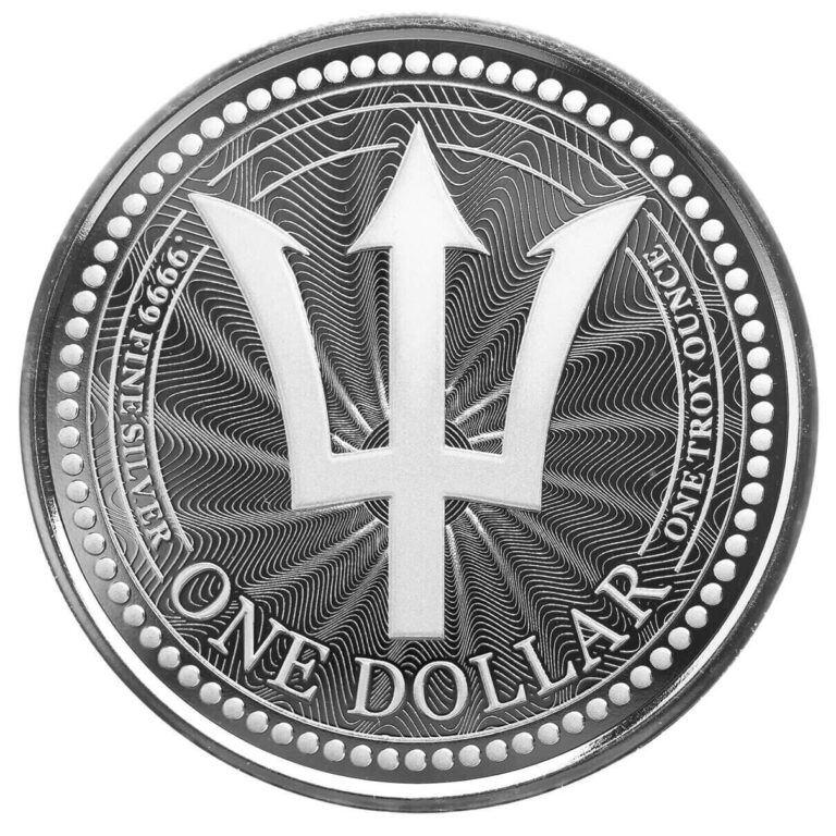 Read more about the article 2023 Barbados Trident 1 oz .9999 Fine Silver in CAPSULE