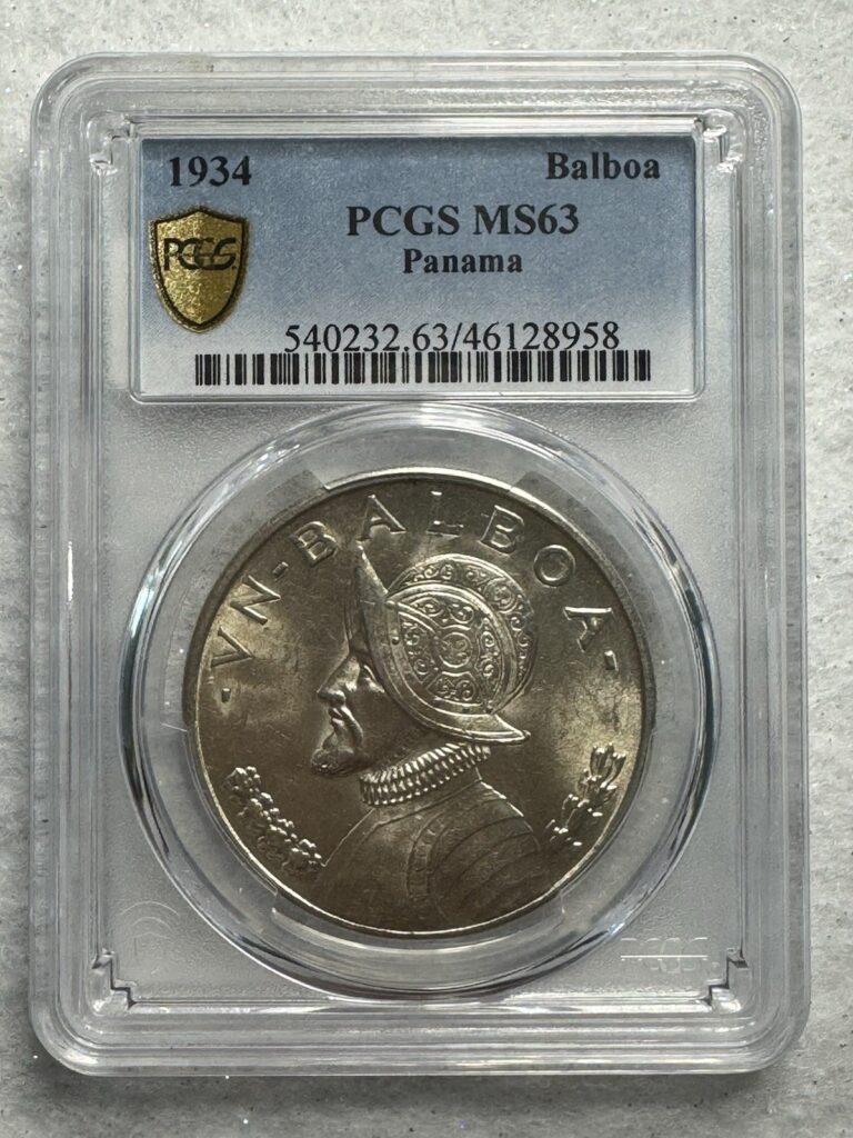 Read more about the article 1934 Panama 1 Balboa- PCGS MS63
