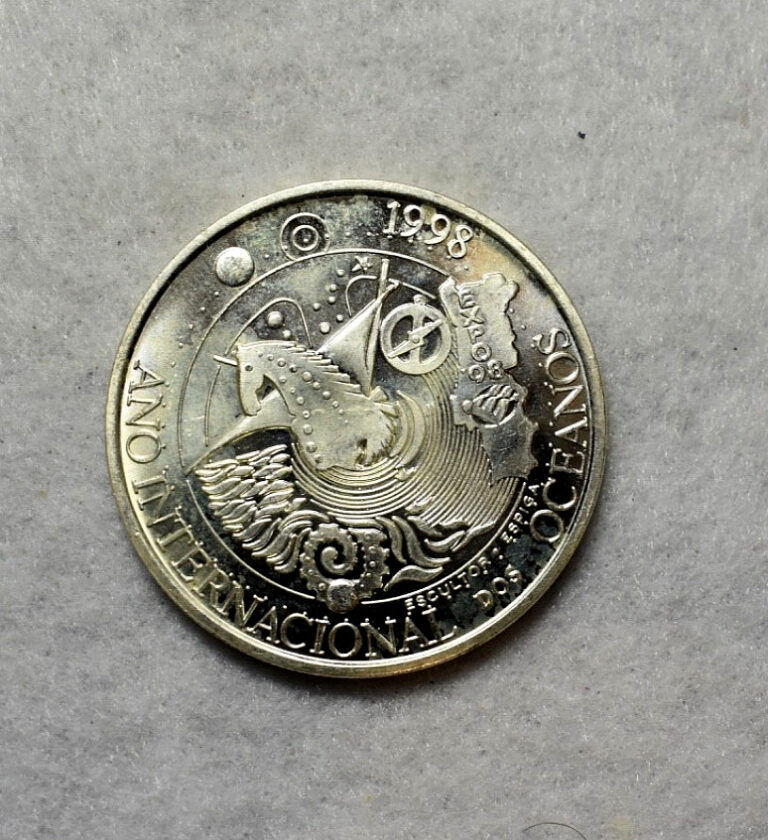 Read more about the article PORTUGAL 1000 ESCUDOS 1998 GEM BU “OCEANS” LARGE SILVER ( stock# 22)