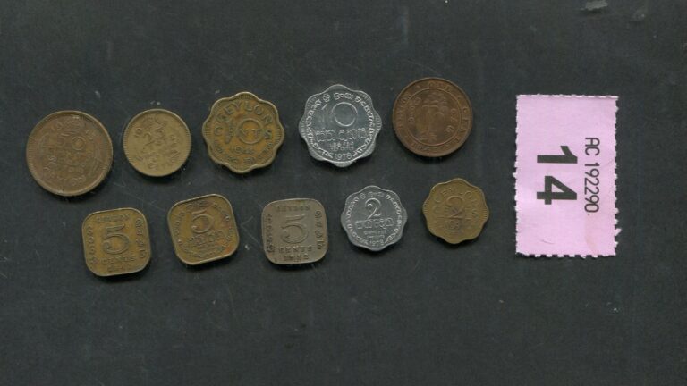 Read more about the article Set  of  10   coins of Ceylon and Sri Lanka