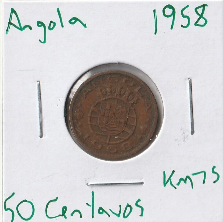 Read more about the article Coin Angola (Portuguese) 50 Centavos 1958 KM75