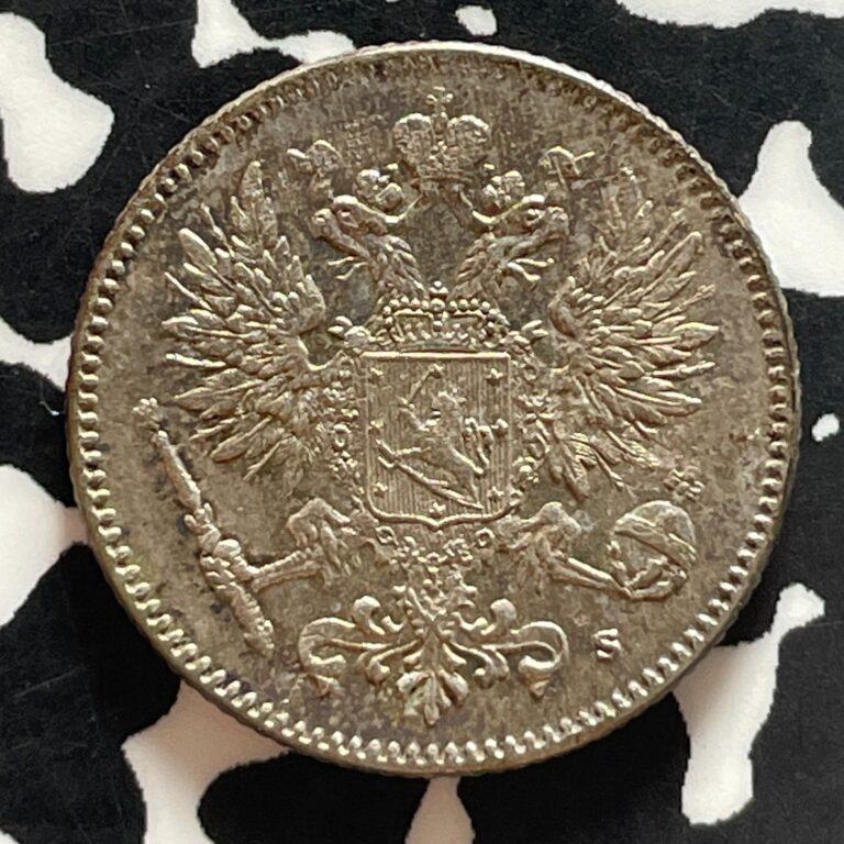 Read more about the article 1916-S Finland 50 Pennia Lot#T5118 Silver! Nice!