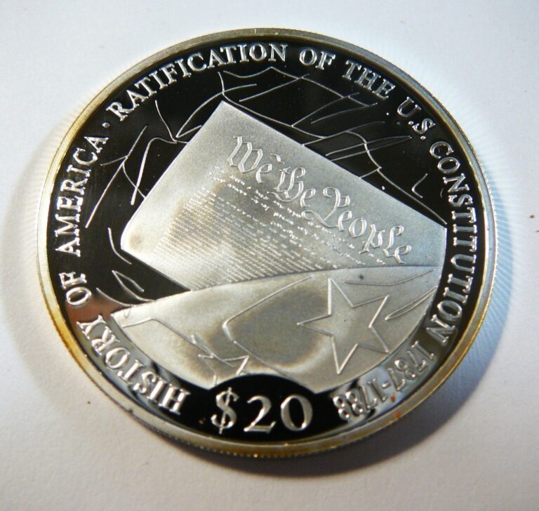 Read more about the article 2000 Liberia 20 Dollars Declaration of Independence Proof Silver Coin
