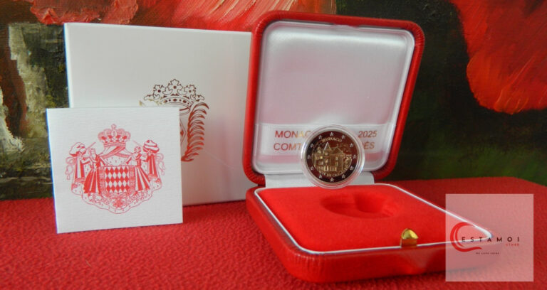 Read more about the article Monaco  2025  2 Euro  Fiefs of Monaco: Baux and Carladès   Proof !