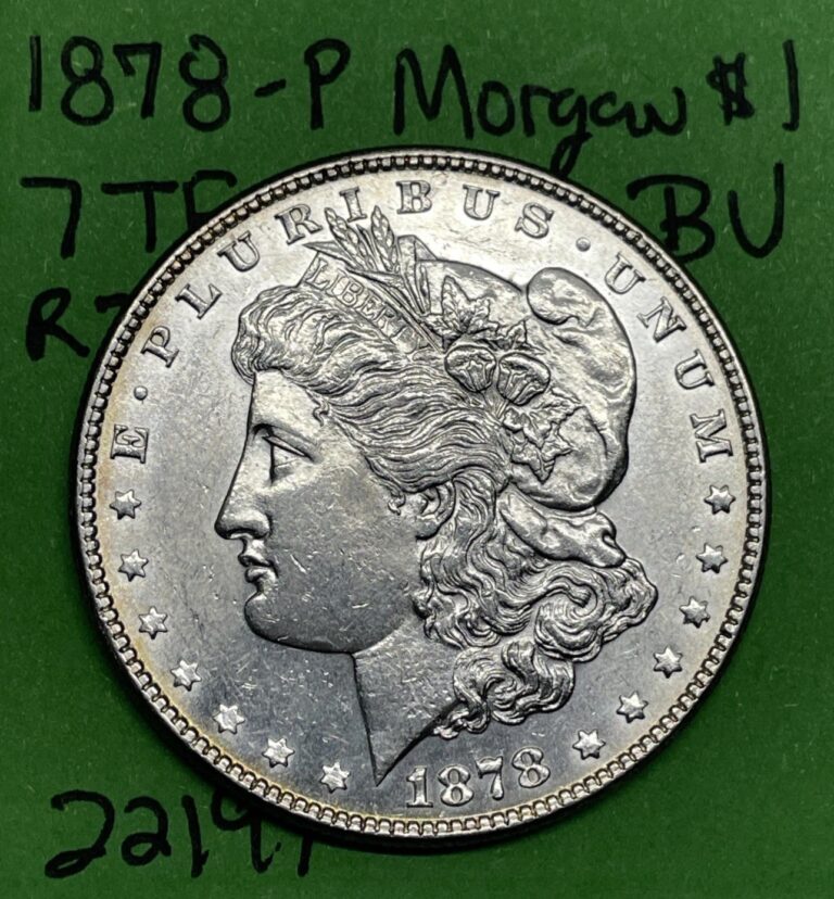 Read more about the article 1878-P Morgan Silver Dollar XF+ DETAILS  U.S. $1 Coin