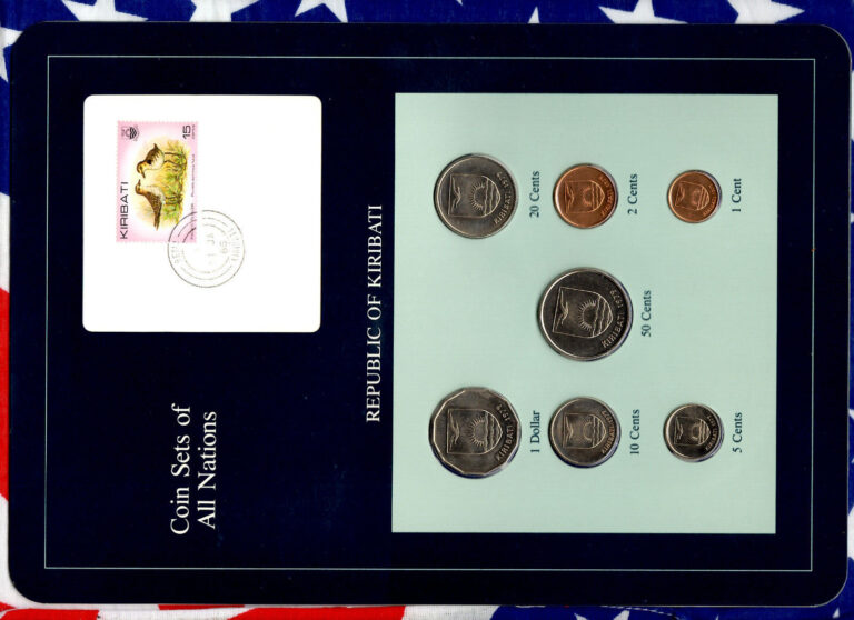 Read more about the article Coin Sets of All Nations Kiribati w/c All 1979 UNC $1 50 20 10 5 2 1 cent 21JA86