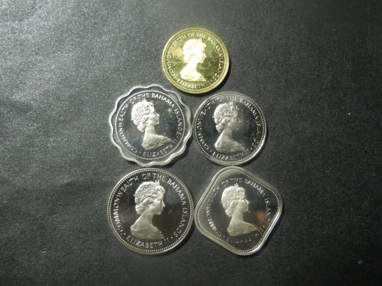 Read more about the article BHS3/BHS4  BAHAMAS- FIVE PROOF COINS – 1973