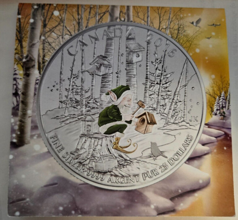 Read more about the article 2016 Canada $25 Dollar Silver Colored Woodland Elf Coin
