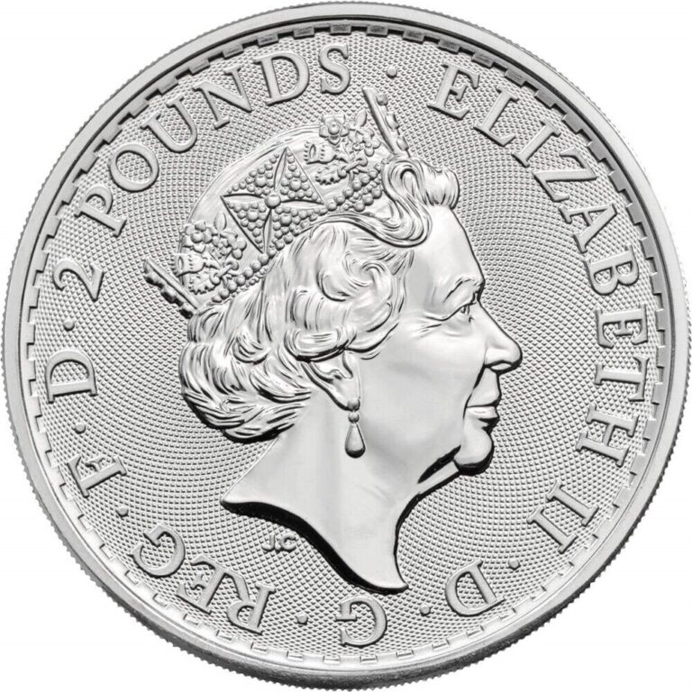 Read more about the article 2021 Great Britain Britannia 1 ounce / .999 Fine Silver Coin B/U
